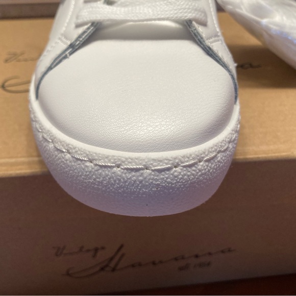 NEW VINTAGE HAVANA Carla Sneakers For Women  White/silver 367mn - Picture 7 of 9